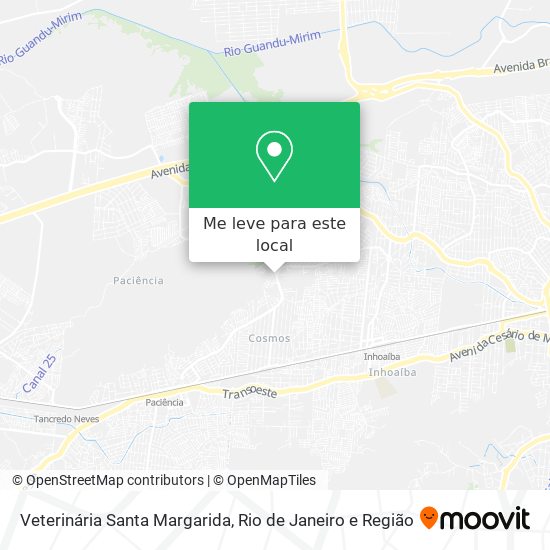 Veterinária Santa Margarida mapa