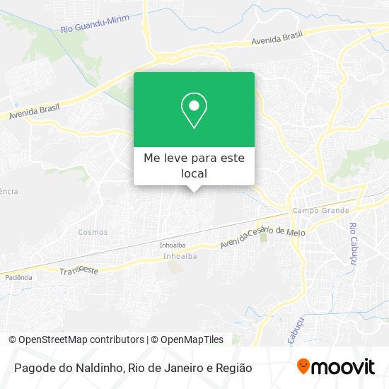 Pagode do Naldinho mapa