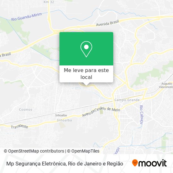 Mp Segurança Eletrônica mapa