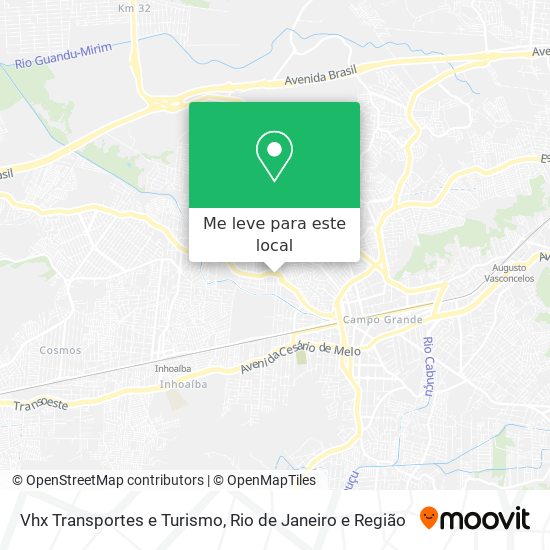 Vhx Transportes e Turismo mapa