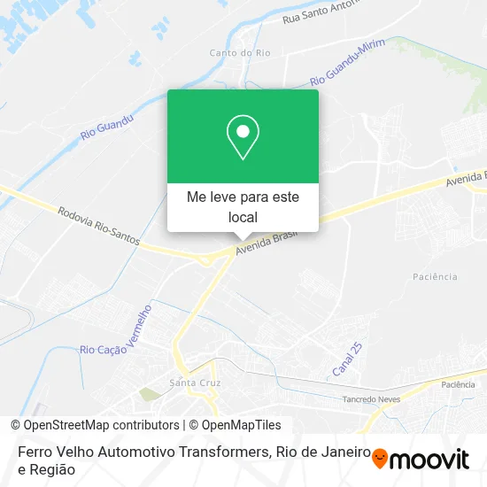 Ferro Velho Automotivo Transformers mapa