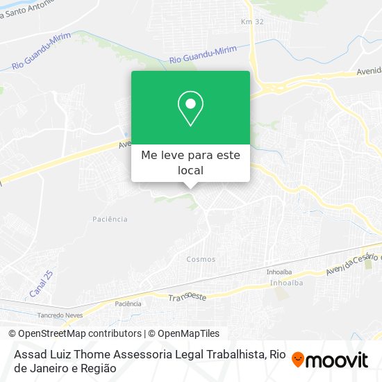 Assad Luiz Thome Assessoria Legal Trabalhista mapa