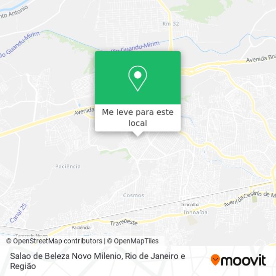 Salao de Beleza Novo Milenio mapa