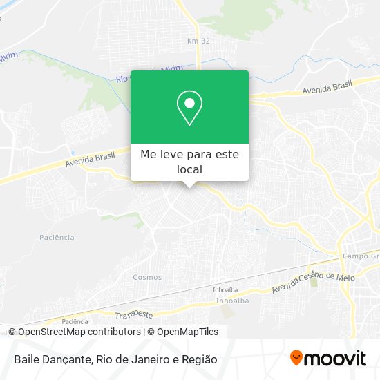 Baile Dançante mapa