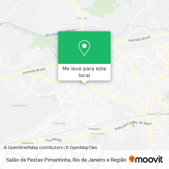 Salão de Festas Pimentinha mapa