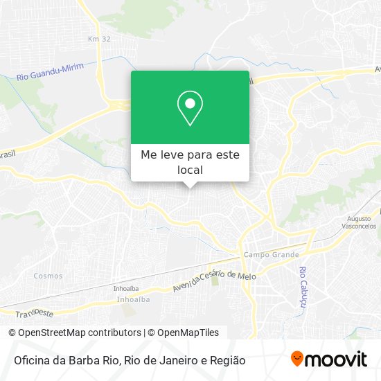 Oficina da Barba Rio mapa