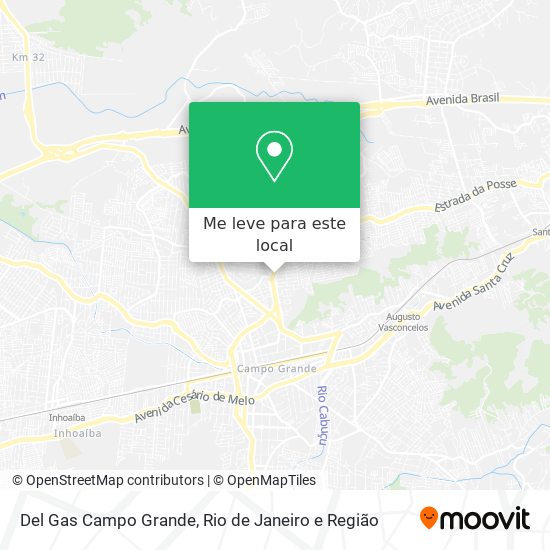 Del Gas Campo Grande mapa