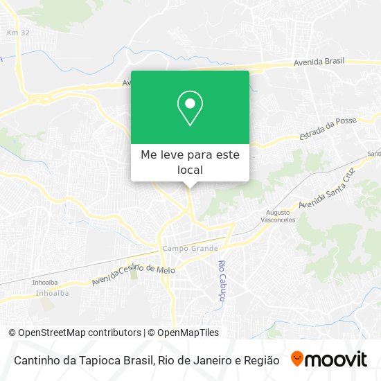 Cantinho da Tapioca Brasil mapa