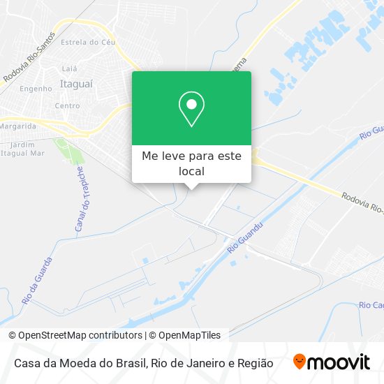 Casa da Moeda do Brasil mapa