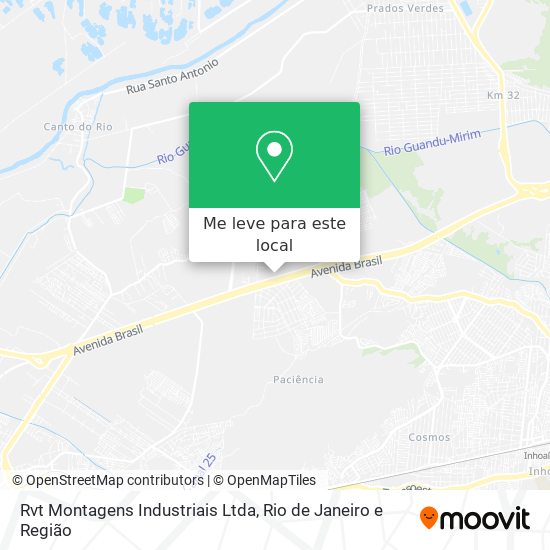 Rvt Montagens Industriais Ltda mapa