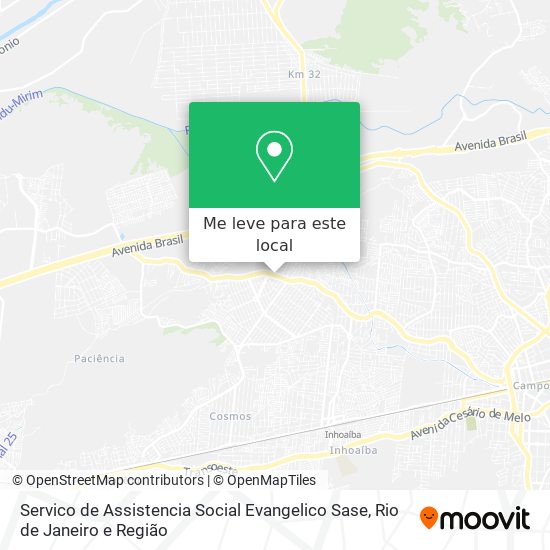Servico de Assistencia Social Evangelico Sase mapa