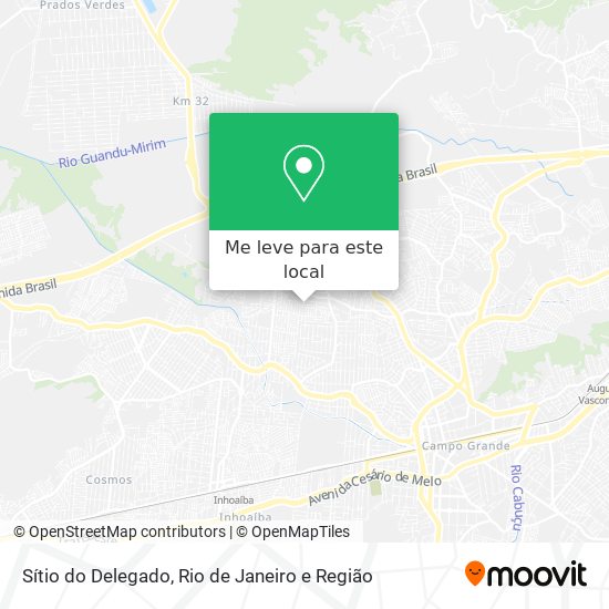 Sítio do Delegado mapa