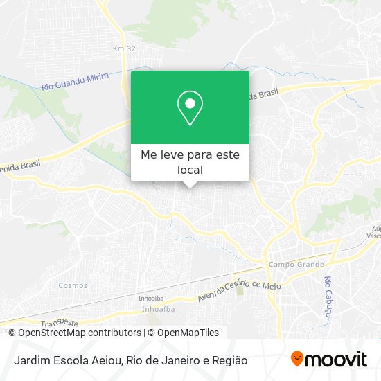 Jardim Escola Aeiou mapa