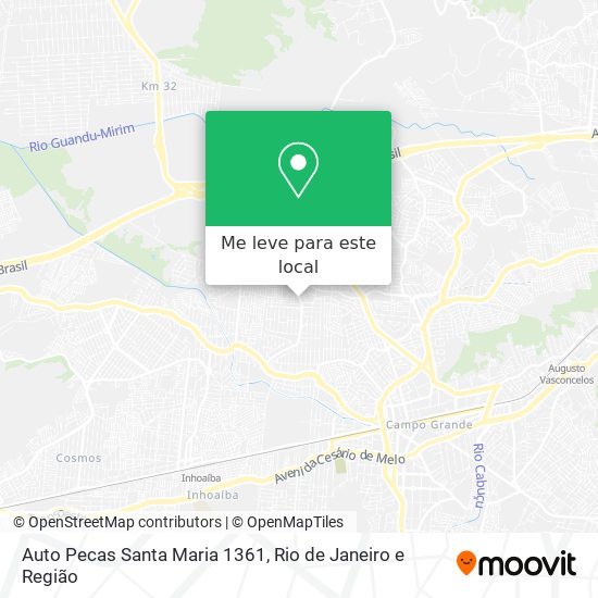 Auto Pecas Santa Maria 1361 mapa