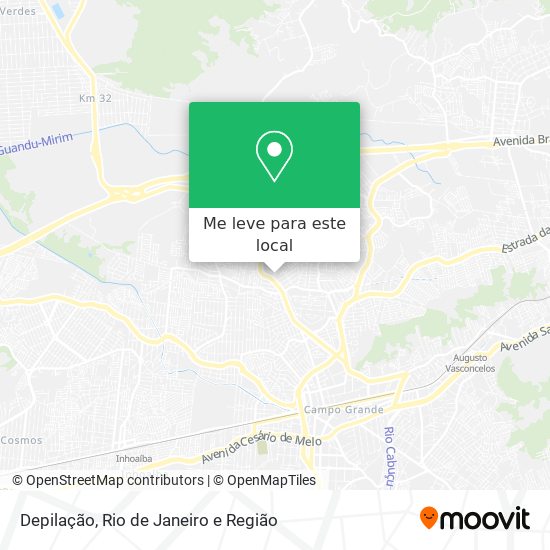 Depilação mapa