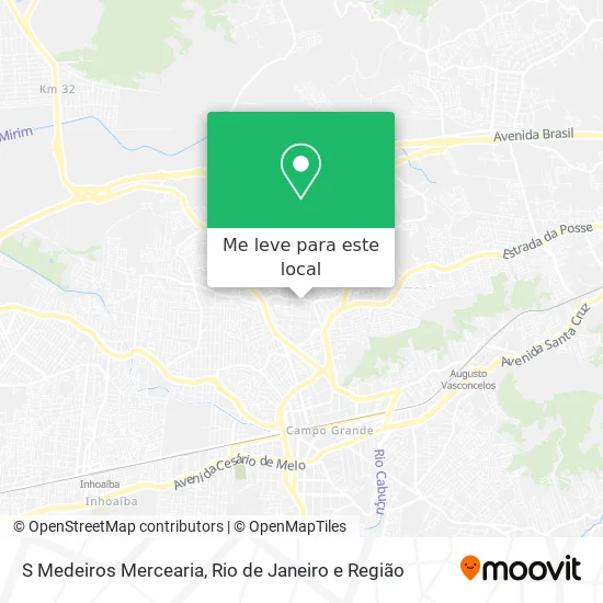 S Medeiros Mercearia mapa