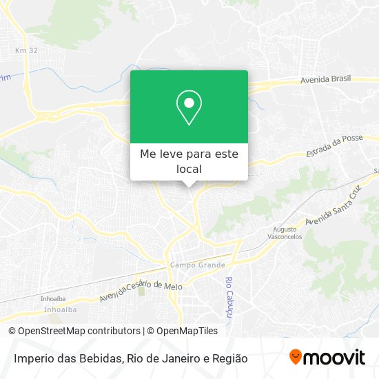 Imperio das Bebidas mapa