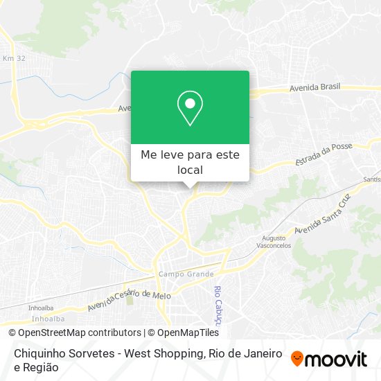 Chiquinho Sorvetes - West Shopping mapa