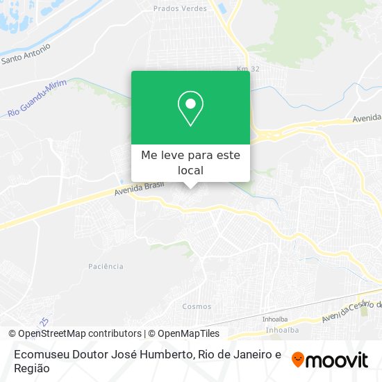 Ecomuseu Doutor José Humberto mapa