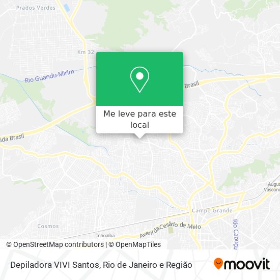 Depiladora VIVI Santos mapa