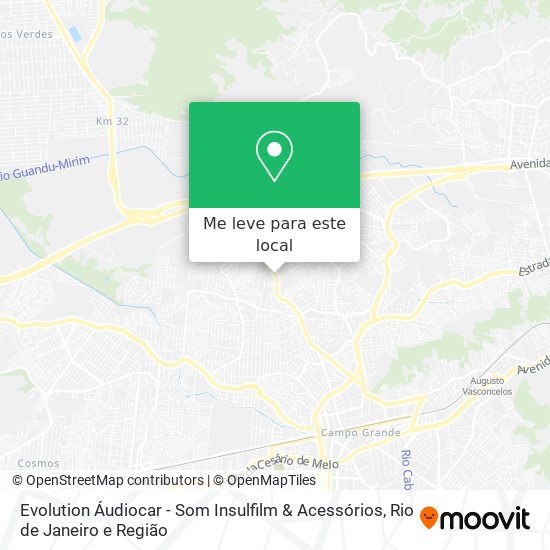 Evolution Áudiocar - Som Insulfilm & Acessórios mapa