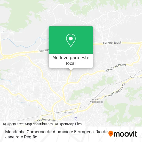 Mendanha Comercio de Aluminio e Ferragens mapa