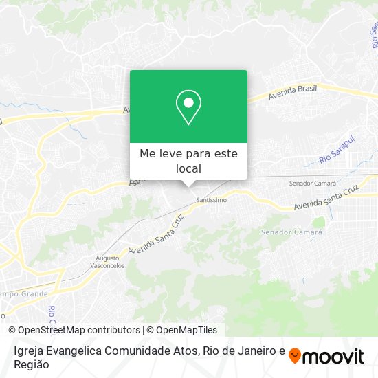 Igreja Evangelica Comunidade Atos mapa