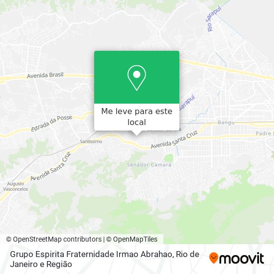 Grupo Espirita Fraternidade Irmao Abrahao mapa