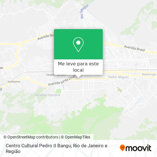 Centro Cultural Pedro II Bangu mapa