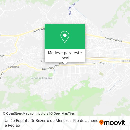 União Espírita Dr Bezerra de Menezes mapa