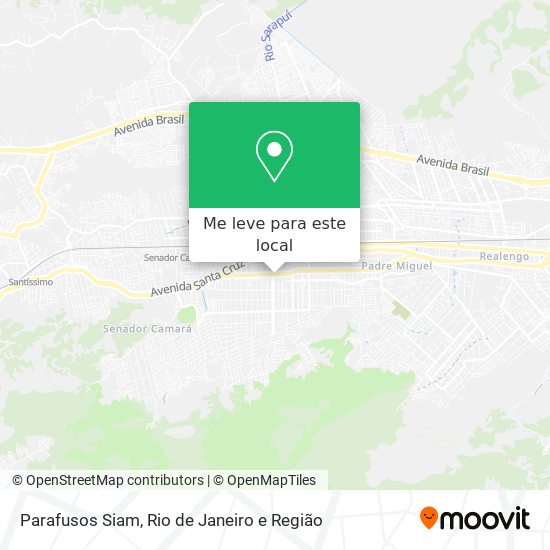 Parafusos Siam mapa