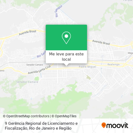 9 Gerência Regional de Licenciamento e Fiscalização mapa