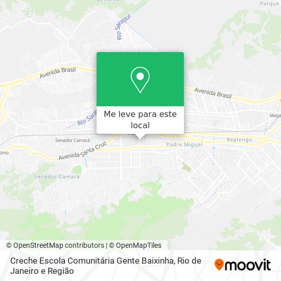 Creche Escola Comunitária Gente Baixinha mapa