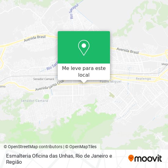 Esmalteria Oficina das Unhas mapa