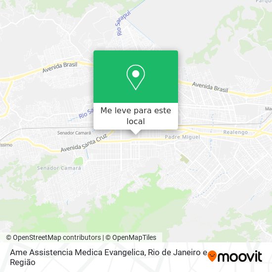 Ame Assistencia Medica Evangelica mapa