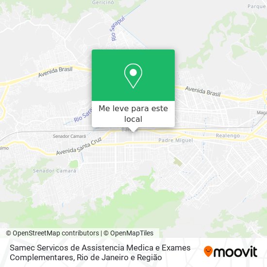 Samec Servicos de Assistencia Medica e Exames Complementares mapa