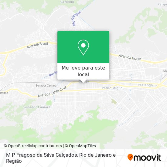 M P Fragoso da Silva Calçados mapa