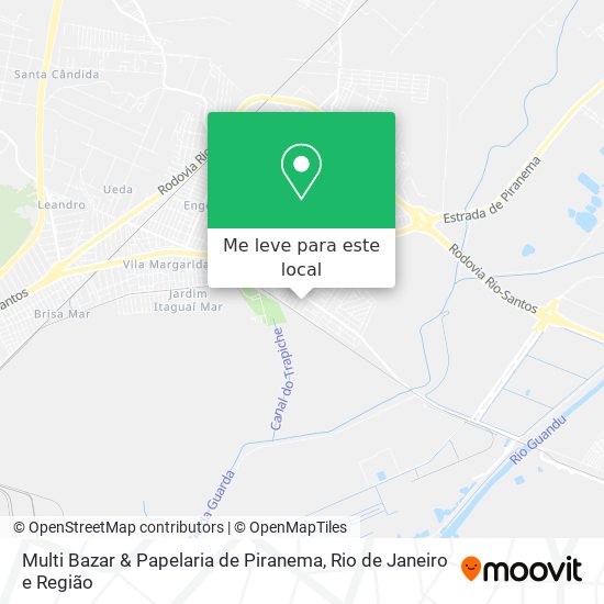 Multi Bazar & Papelaria de Piranema mapa