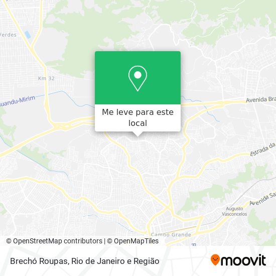 Brechó Roupas mapa