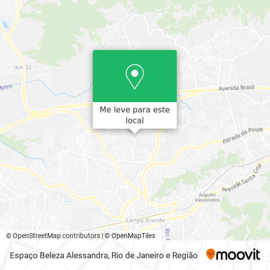 Espaço Beleza Alessandra mapa