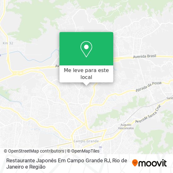Restaurante Japonês Em Campo Grande RJ mapa
