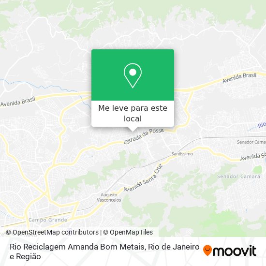 Rio Reciclagem Amanda Bom Metais mapa