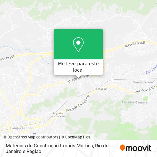 Materiais de Construção Irmãos Martins mapa