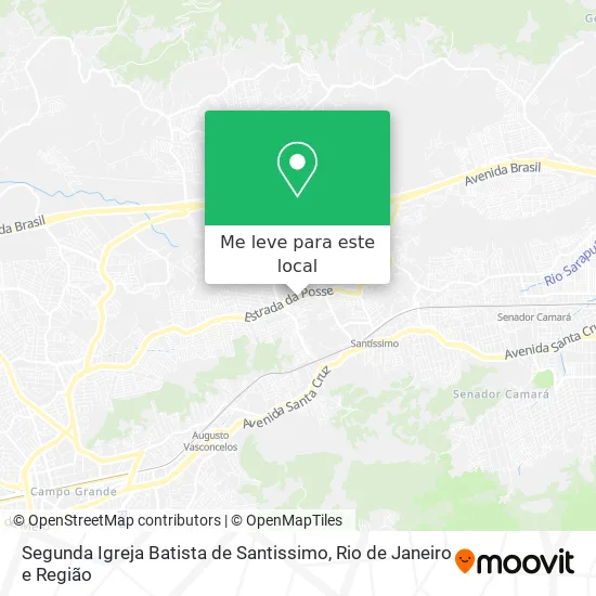 Segunda Igreja Batista de Santissimo mapa