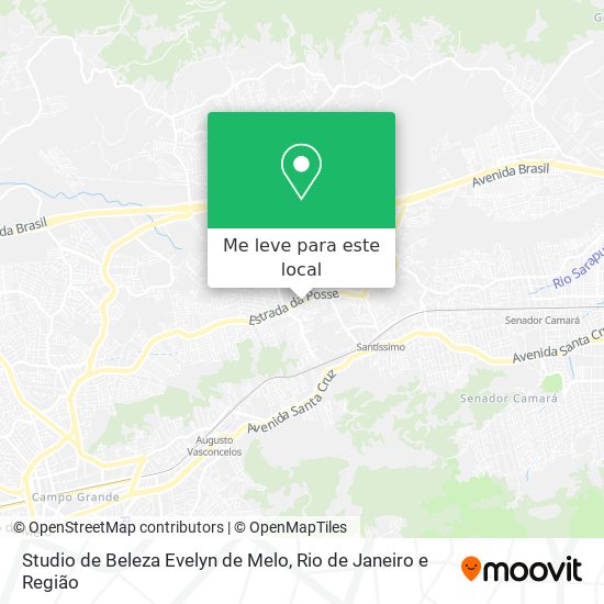 Studio de Beleza Evelyn de Melo mapa