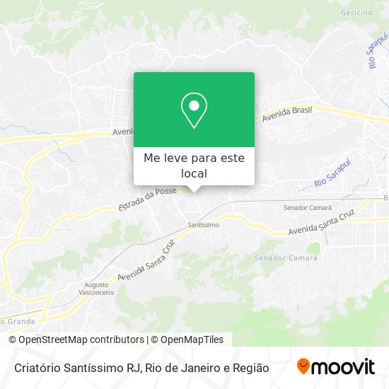 Criatório Santíssimo RJ mapa