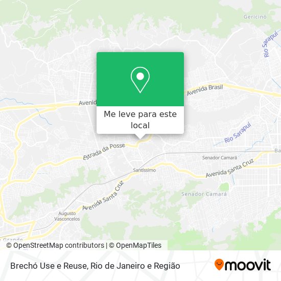 Brechó Use e Reuse mapa