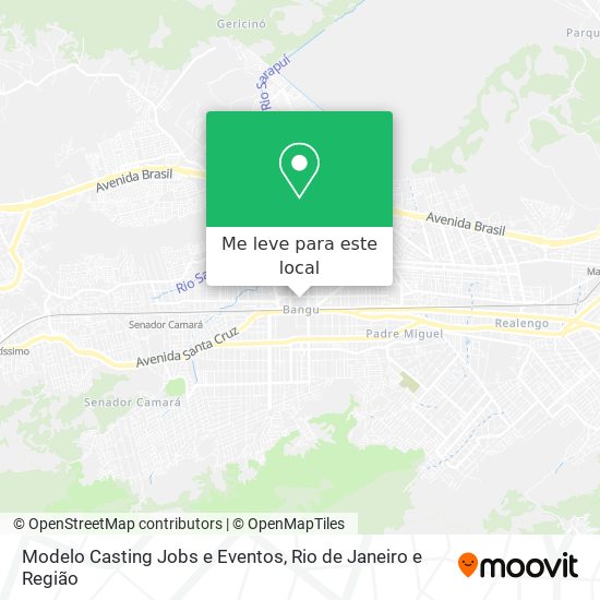 Modelo Casting Jobs e Eventos mapa