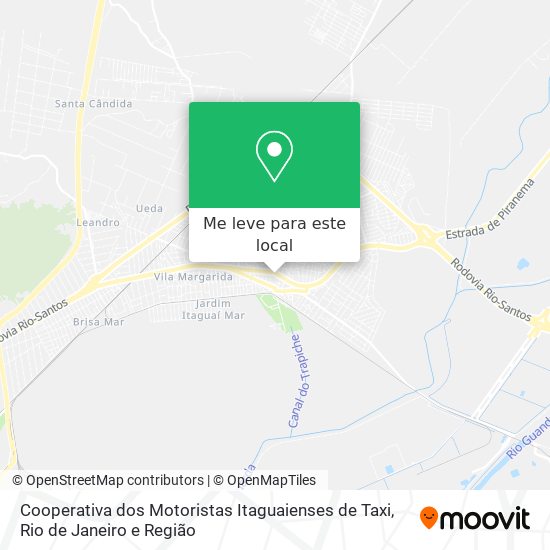 Cooperativa dos Motoristas Itaguaienses de Taxi mapa