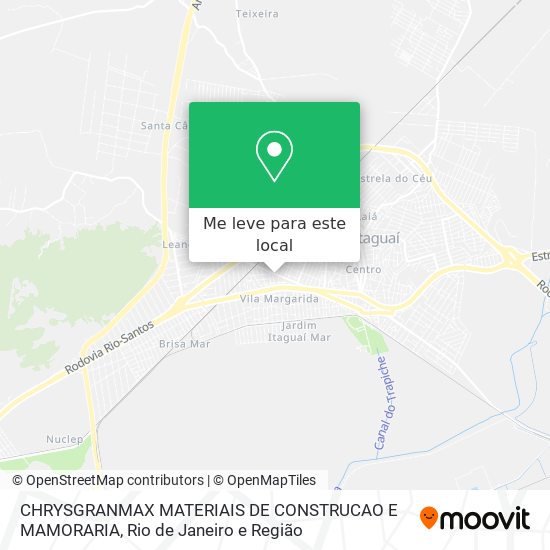 CHRYSGRANMAX MATERIAIS DE CONSTRUCAO E MAMORARIA mapa
